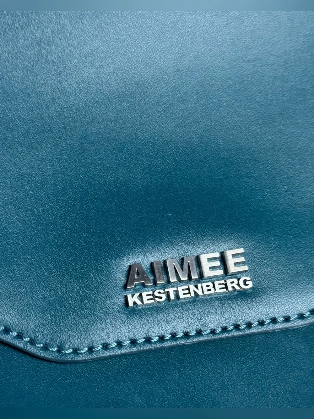 NEW Aimee Kestenberg Phoenix Blue Green Leather Crossbody Shoulder Bag Purse